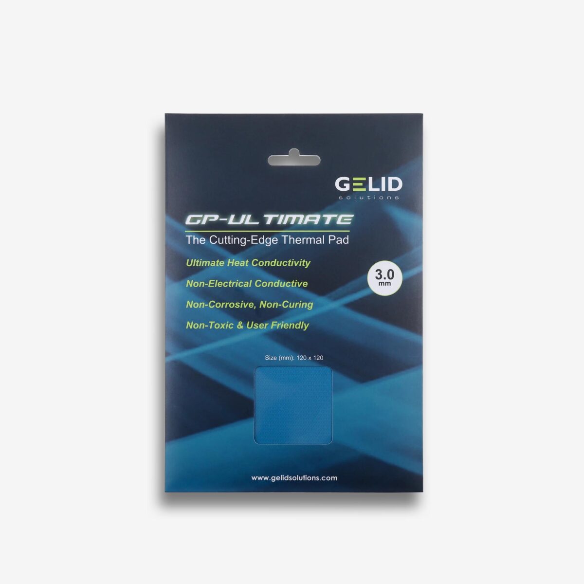 GELID GP-Ultimate Hővezető Lap 120x120x3mm - 15W/mk [TP-GP04-S-E]